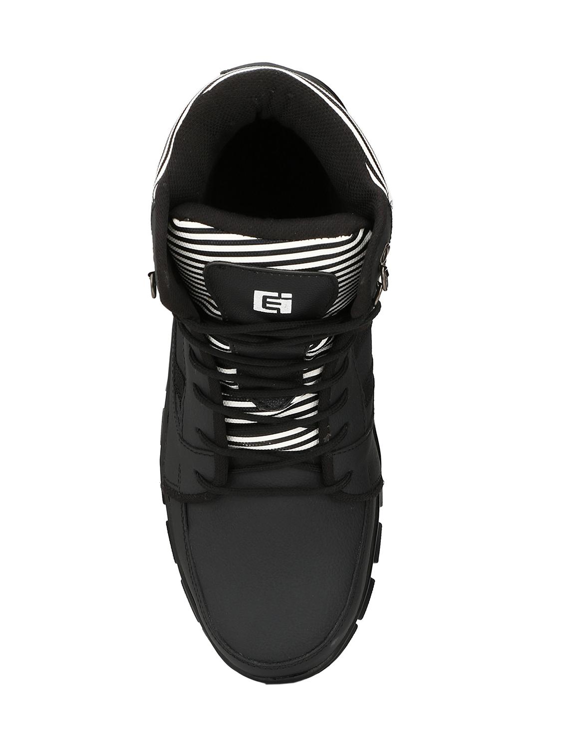black leather high ankle boots - 15709013 - Zoom Image - 4