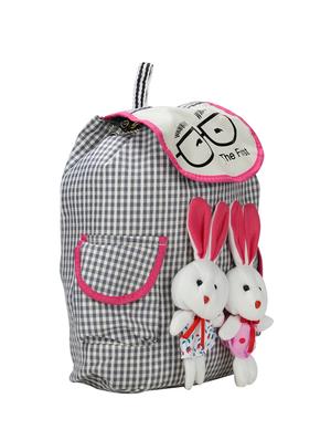 grey canvas fashion backpack - 15709055 - Standard Image - 4