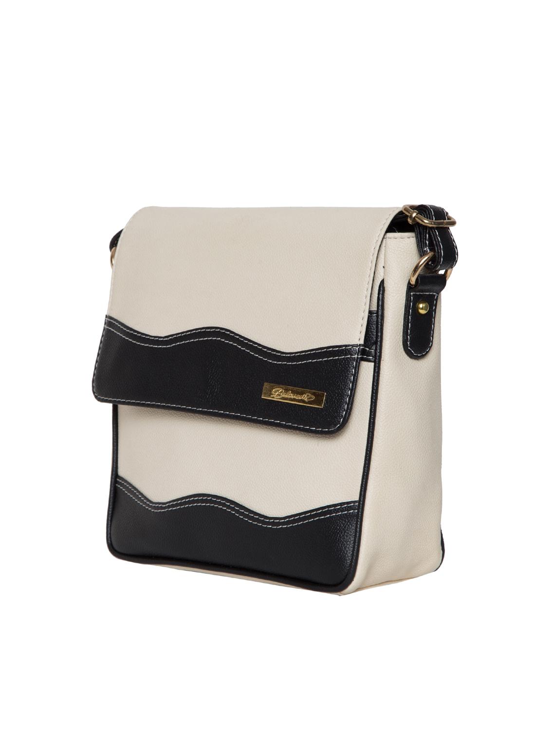 white leatherette (pu) messenger sling bag - 15710333 - Zoom Image - 4