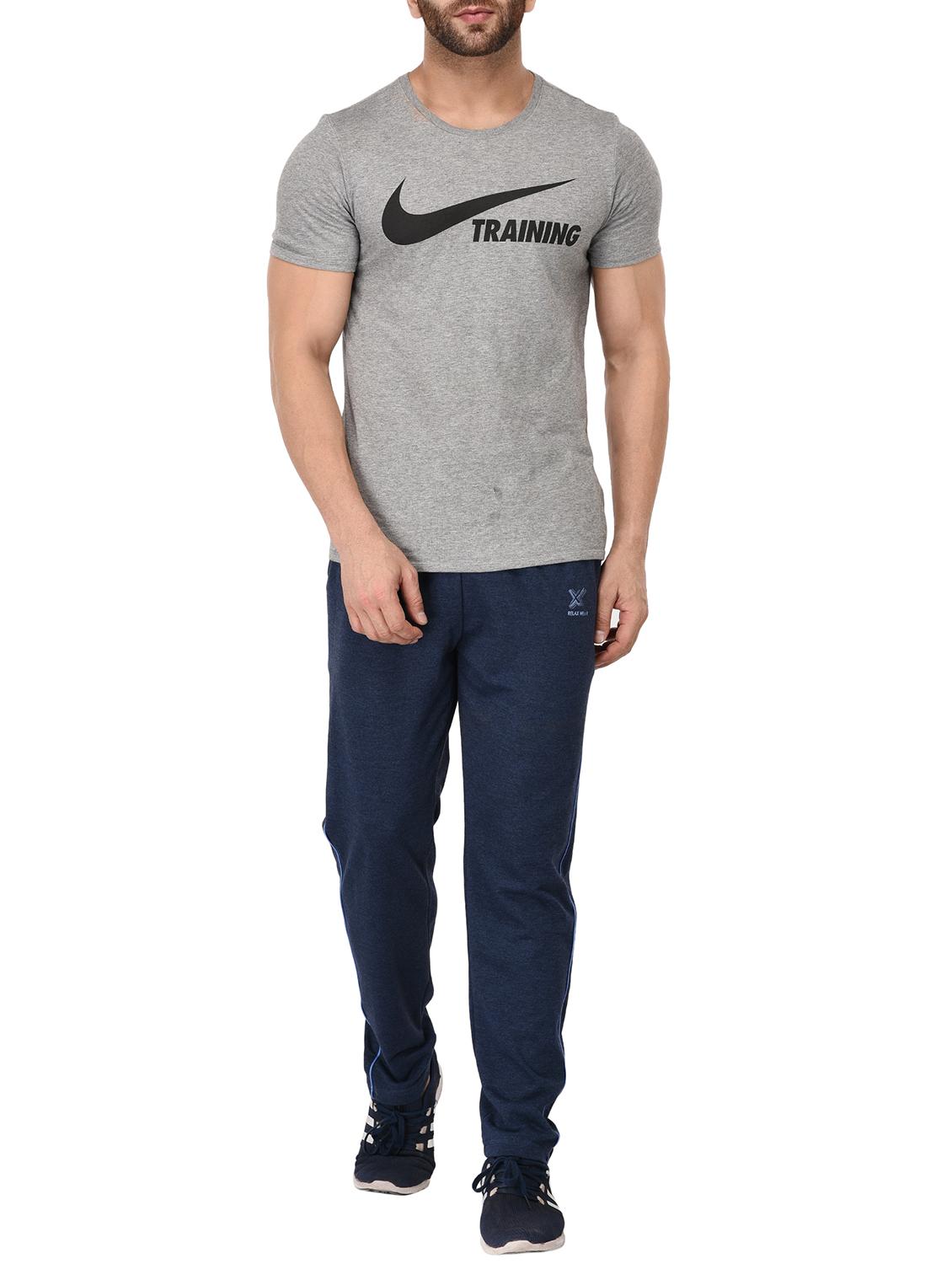 blue fleece full length track pant - 15711018 - Zoom Image - 4