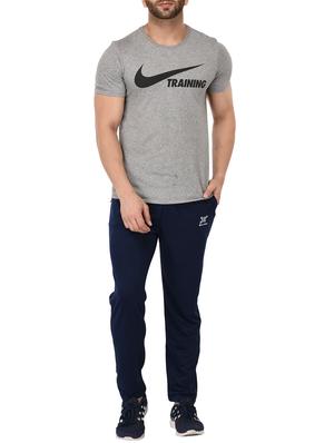 navy blue fleece full length track pant - 15711019 - Standard Image - 4