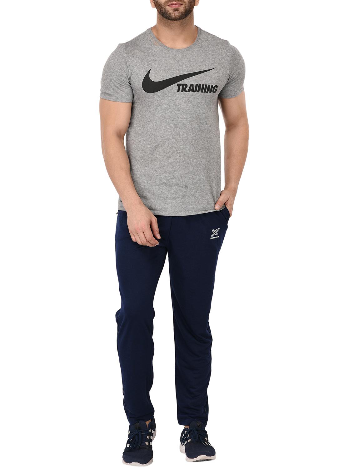 navy blue fleece full length track pant - 15711019 - Zoom Image - 4