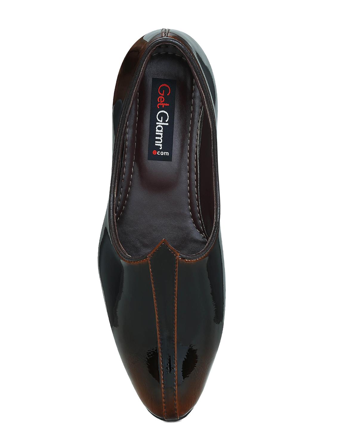 brown patent leather slip on jutis - 15713393 - Zoom Image - 4
