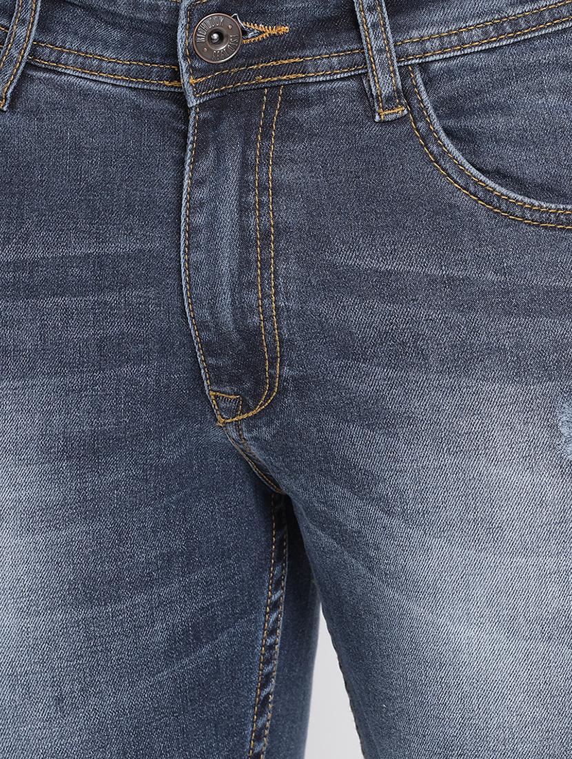 blue cotton washed jeans - 15713469 - Zoom Image - 4