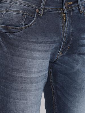 blue cotton washed jeans - 15713474 - Standard Image - 4