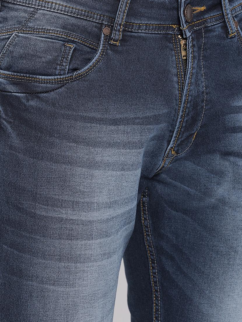 blue cotton washed jeans - 15713474 - Zoom Image - 4