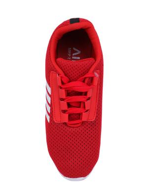 red Mesh lace up sport shoes - 15715385 - Standard Image - 4