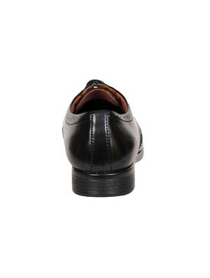 black leatherette lace-up derbys - 15715949 - Standard Image - 4