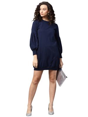lantern sleeve sweatshirt dress - 15716875 - Standard Image - 4