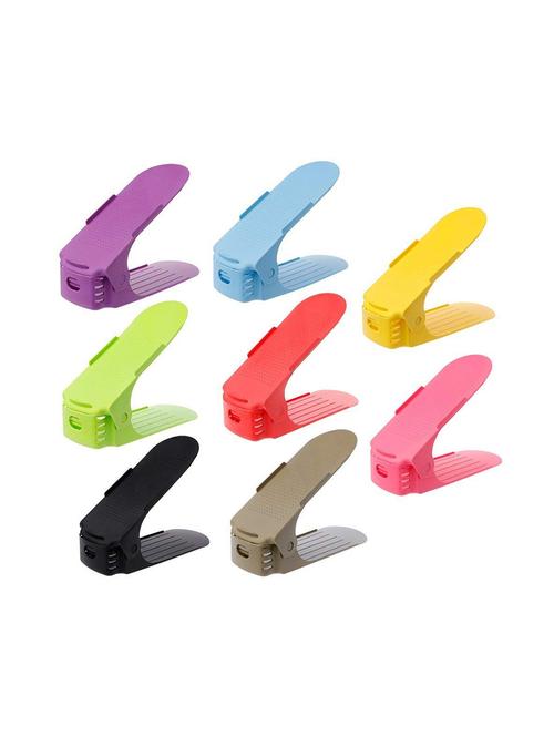 random shoe storage organiser rack|shoe slotz |doubles your storage space | pack of 6 | assorted colors - 15720670 - Standard Image - 1