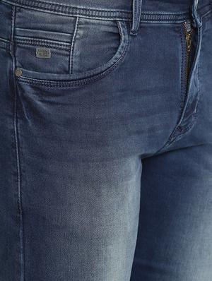 blue cotton washed jeans - 15721458 - Standard Image - 4