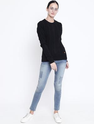 ribbed edge cable knit pullover - 15721734 - Standard Image - 4