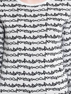 round neck ribbed edge pullover - 15721736 - Standard Image - 4
