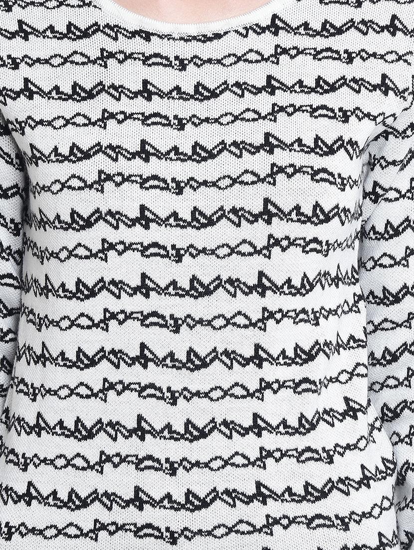 round neck ribbed edge pullover - 15721736 - Zoom Image - 4