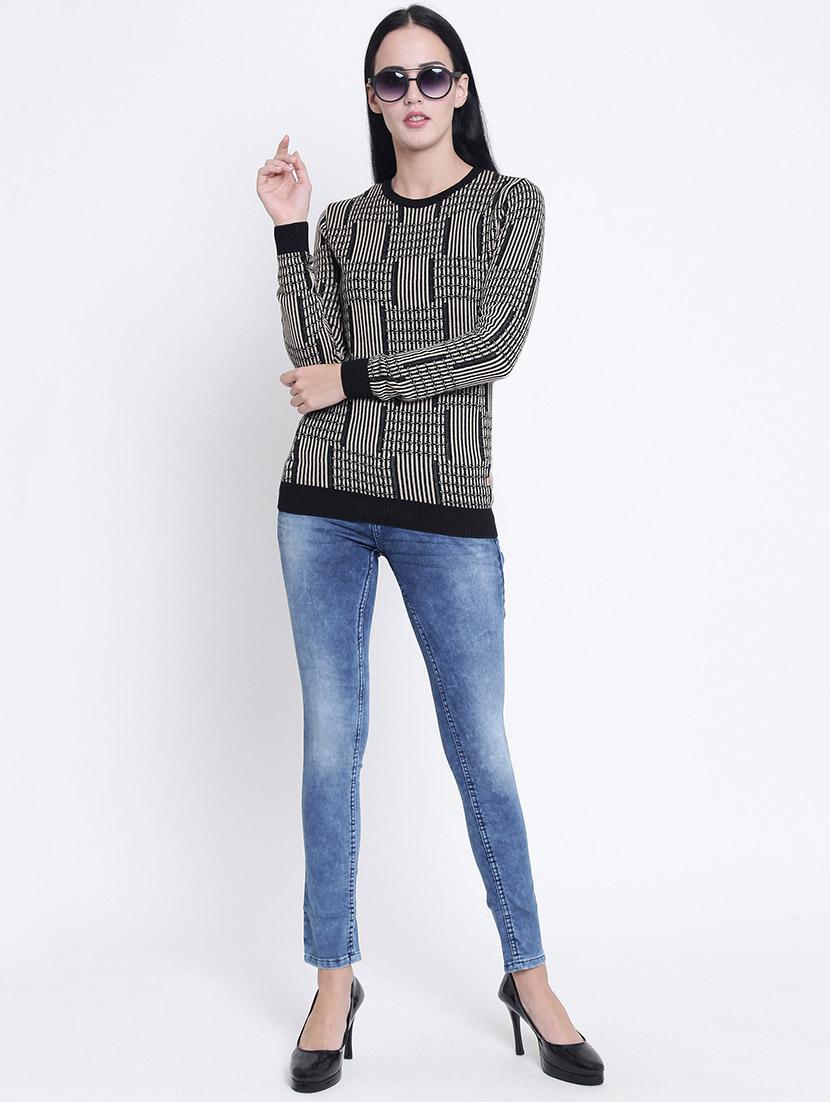 crew neck ribbed edge pullover - 15721737 - Zoom Image - 4