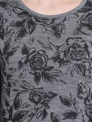 round neck floral pullover - 15721739 - Standard Image - 4