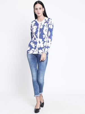 ribbed edge round neck cardigan - 15721740 - Standard Image - 4