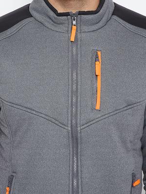 grey polyester casual jacket - 15722131 - Standard Image - 4