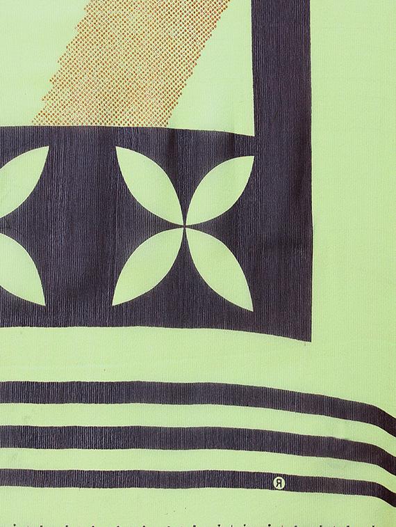 geometrical printed saree with blouse - 15724733 - Zoom Image - 4