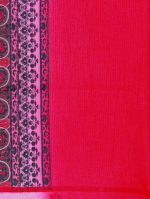 paisley printed saree with blouse - 15724735 - Standard Image - 4