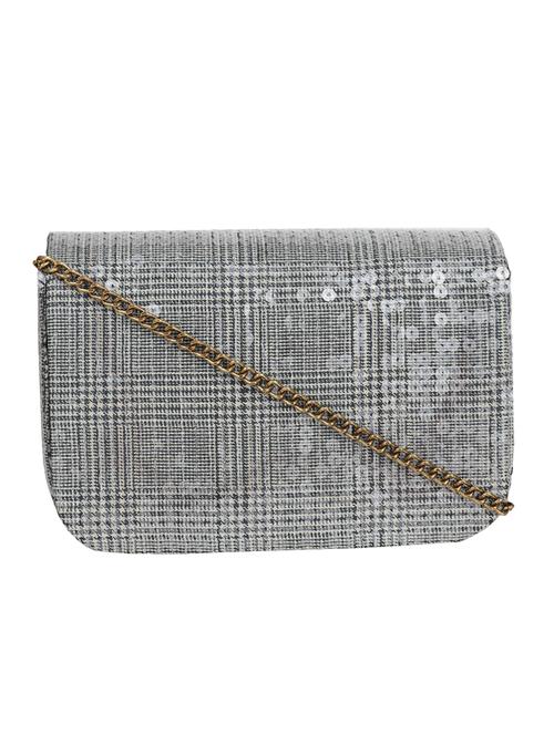 grey cotton box clutch - 15725211 - Standard Image - 1