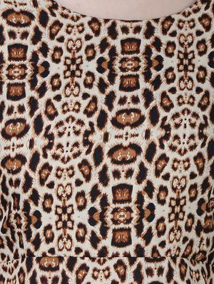 animal print maxi dress - 15726074 - Standard Image - 4