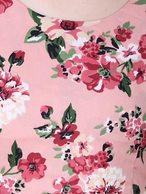 round neck floral maxi dress - 15726076 - Standard Image - 4