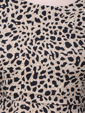round neck animal print maxi dress - 15726104 - Standard Image - 4