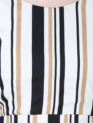 round neck striped maxi dress - 15726105 - Standard Image - 4