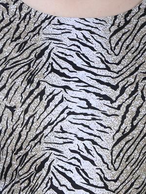 round neck animal print maxi dress - 15726111 - Standard Image - 4