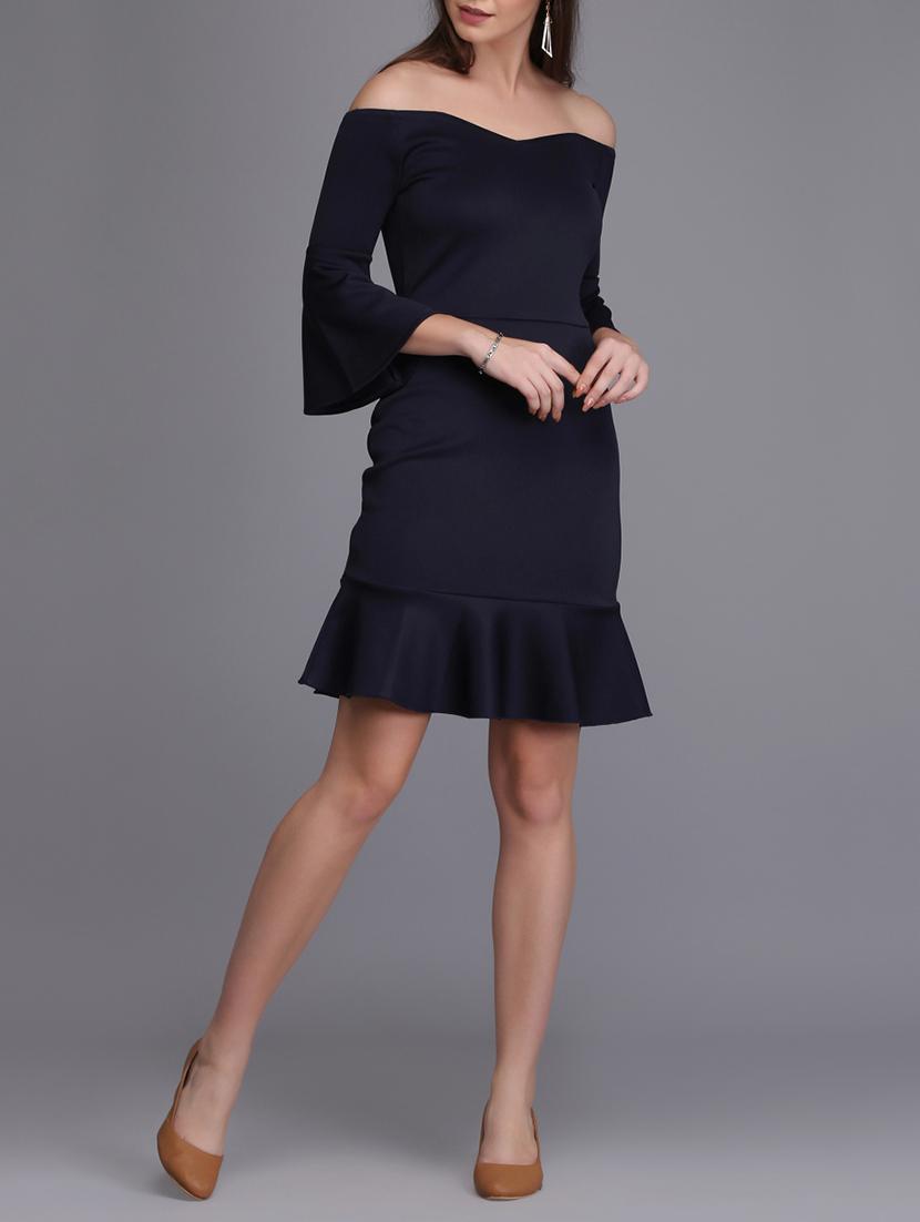 bell sleeved off shoulder dress - 15726260 - Zoom Image - 4