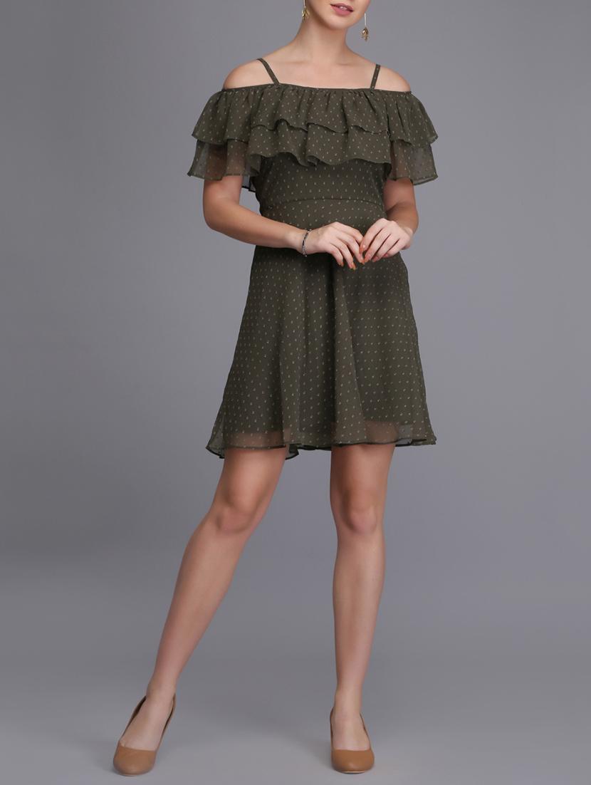 ruffled detail a-line dress - 15726262 - Zoom Image - 4