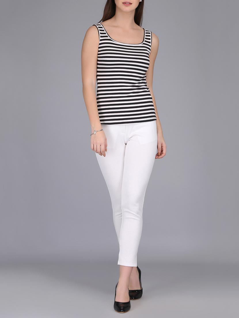monochrome striped tank top - 15726291 - Zoom Image - 4