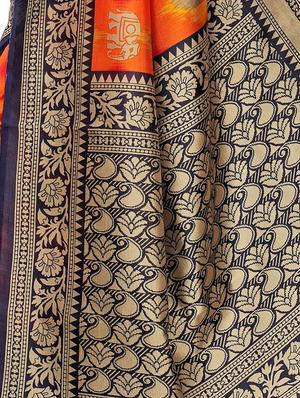 conversational mysore silk saree with blouse - 15726348 - Standard Image - 4