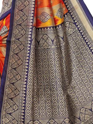 contrast border mysore silk saree with blouse - 15726351 - Standard Image - 4
