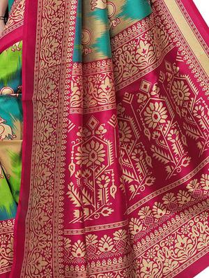 conversational mysore silk saree with blouse - 15726352 - Standard Image - 4