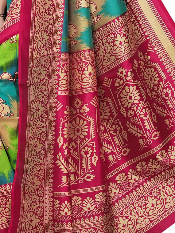 conversational mysore silk saree with blouse - 15726352 - Zoom Image - 4