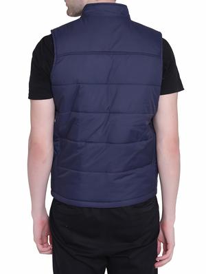 navy blue polyester blend reversible jacket - 15726596 - Standard Image - 4