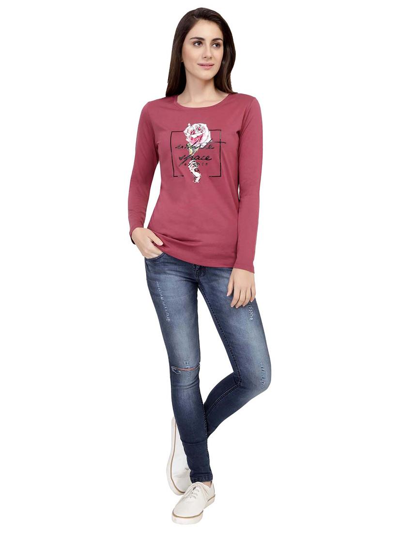 graphic print long sleeved tee - 15726864 - Zoom Image - 4