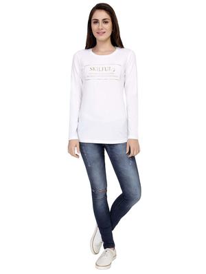 Slogan Print Long Sleeved Tee - 15726887 - Standard Image - 4