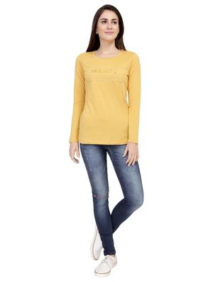 Slogan Print Long Sleeved Tee - 15726888 - Standard Image - 4