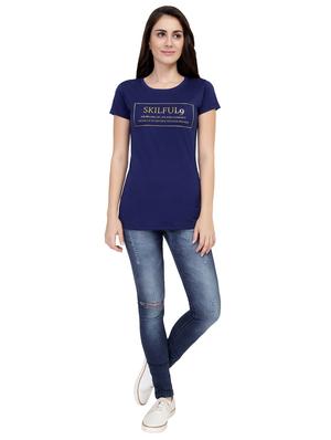 Slogan Print Short Sleeved Tee - 15726891 - Standard Image - 4