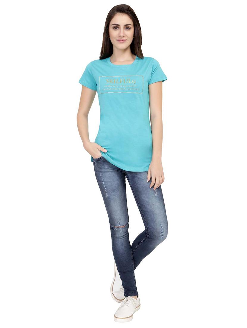 Slogan Print Short Sleeved Tee - 15726892 - Zoom Image - 4