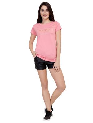 Slogan Print Short Sleeved Tee - 15726894 - Standard Image - 4