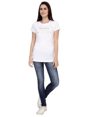 Slogan Print Short Sleeved Tee - 15726896 - Standard Image - 4