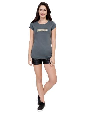 letter patch short sleeved tee - 15726902 - Standard Image - 4