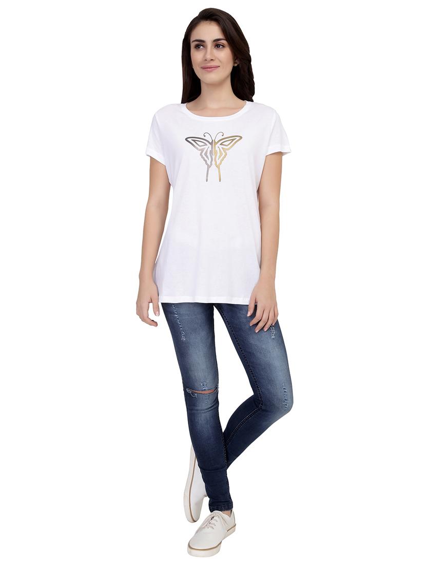 Graphic Print Short Sleeved Tee - 15726910 - Zoom Image - 4