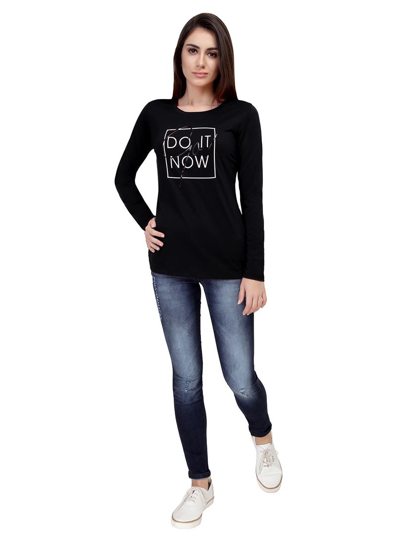 Slogan Print Round Neck Tee - 15726947 - Zoom Image - 4
