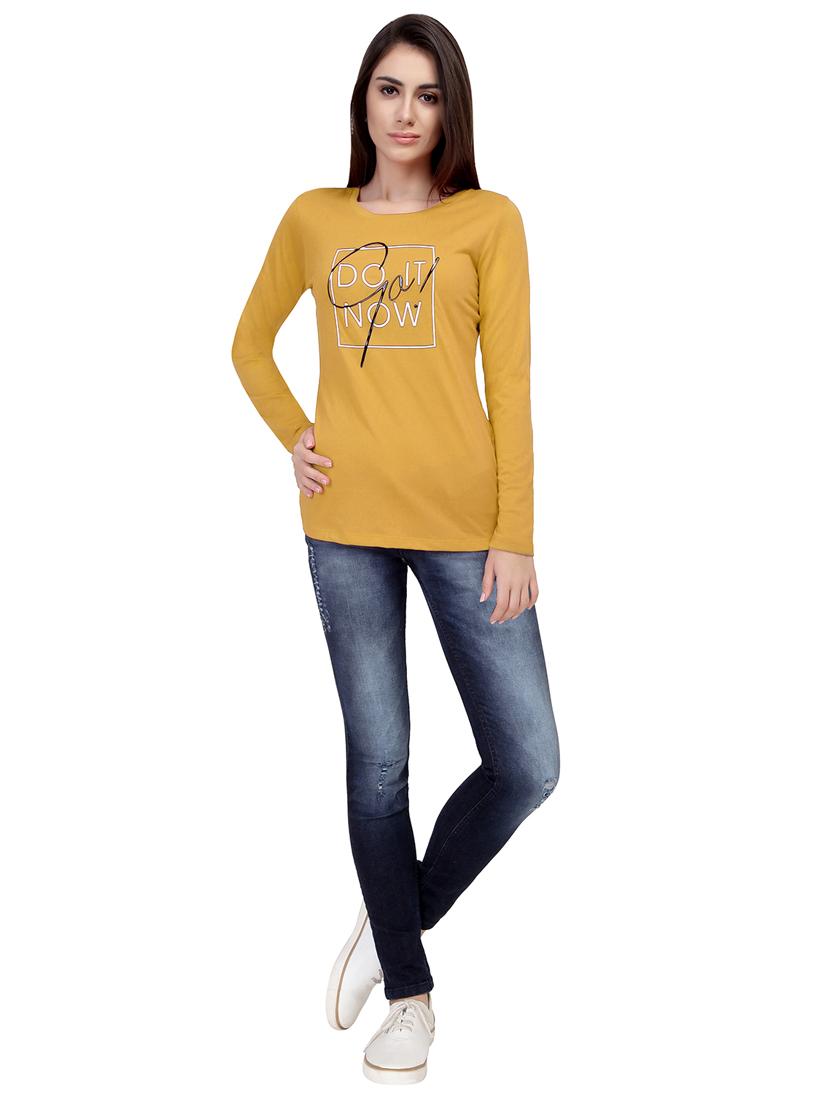 Slogan Print Round Neck Tee - 15726954 - Zoom Image - 4