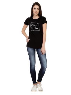 Slogan Print Short Sleeved Tee - 15726955 - Standard Image - 4